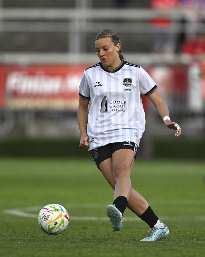 Galway United will be without Remini Tillotson after her sending off against Bohs on Tuesday night. (Photo by Mark Kavanagh/Sportsfile)