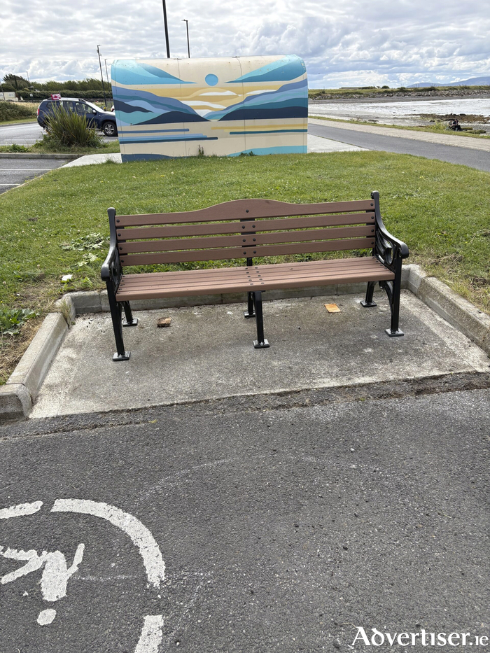 New seating along the promenade