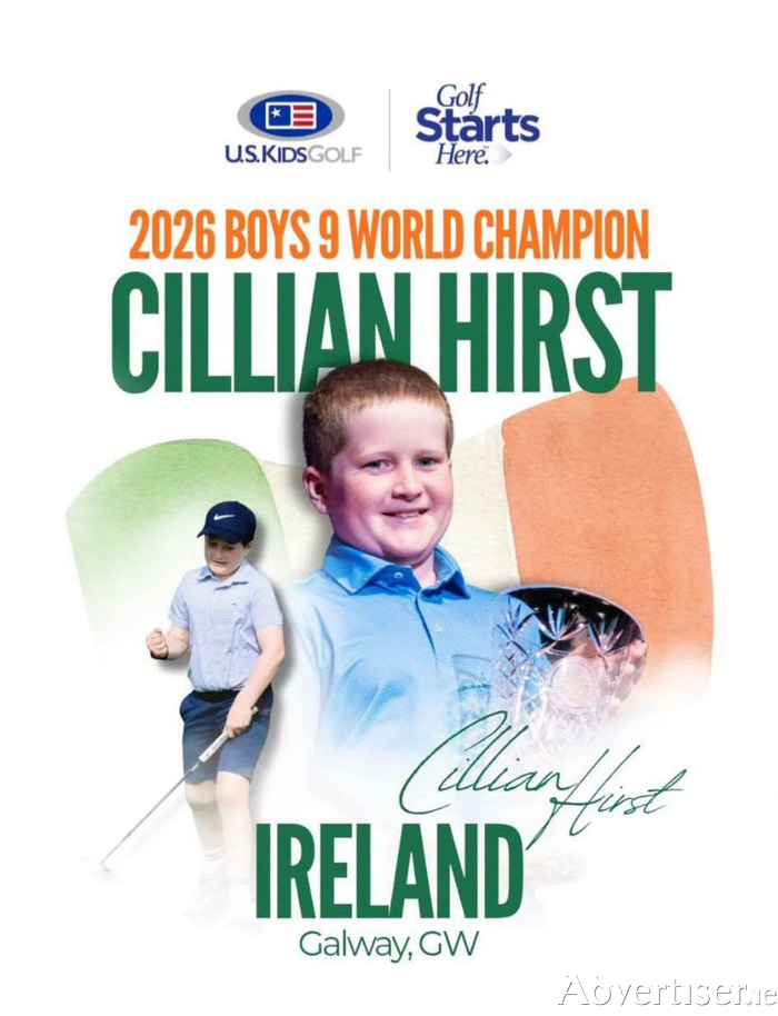 Cillian Hirst is now the #1 ranked under-9 golfer in the world.