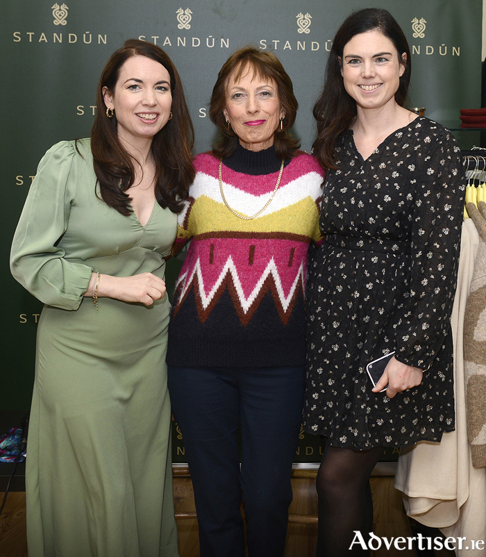 From left: Cliona Stand&uacute;n, Raymonde Stand&uacute;n and Laragh Stand&uacute;n Stand&uacute;n&rsquo;s of Spiddal. Photo Tom Taheny   