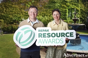 Pictured at the launch of the 2026 Repak Resource Awards are Zoe Kavanagh, CEO of Repak, and broadcaster Anton Savage. 