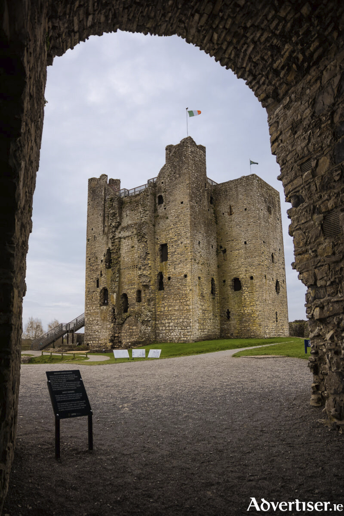 Trim Castle seen from below the arch
