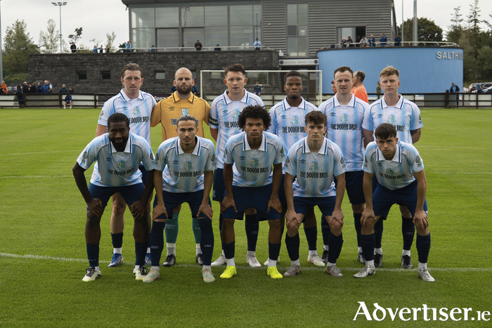 The Salthill Devon starting XI that defeated Letterkenny Rovers 4-1 at NFP Park. (Photo: Ruar&iacute; McArdle Ruane)