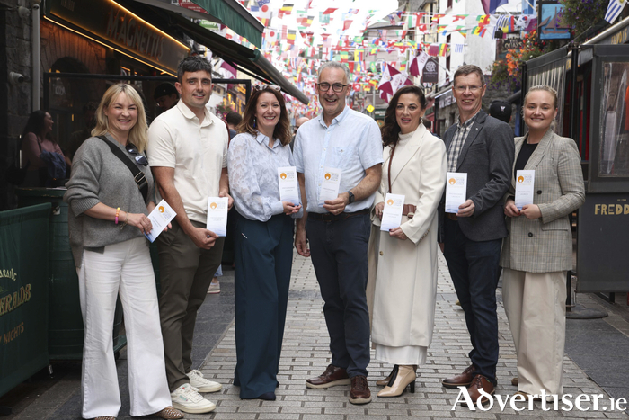 Galway International Oyster Festival committee members with representatives from Failte Ireland at the launch of the festival on Tuesday. See story on page 24.