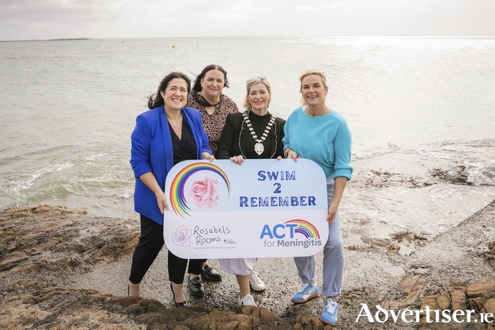 Pictured ahead of the fifth annual Swim2Remember are, Noreen McKenzie, founder of Swim2Remember; Siobhan Carroll, co-founder of ACT for Meningitis; Karen Ronan, National President of Network Ireland. Suzanne McClean, co-founder of Rosabel&rsquo;s Rooms.