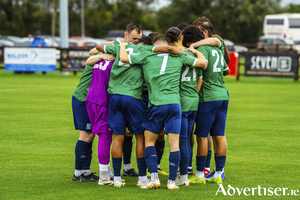 The Salthill Devon starting XI before their 2-2 draw against TU Dublin last weekend. (Photo: Ruair&iacute; McArdle Ruane)