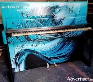 The piano, depicting the story of Gaillimh, will be unveiled at Ceannt Station tomorrow.