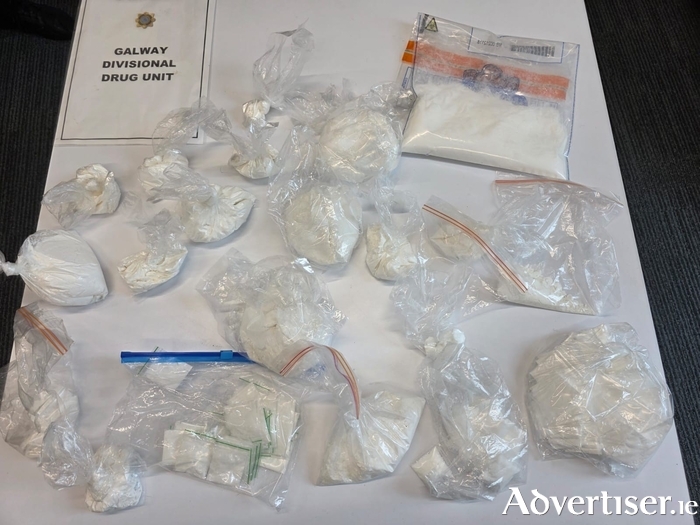 The drugs were seized during raids in Tuam today.