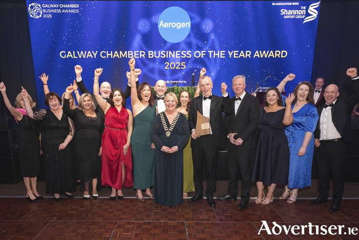 The Aerogen team, overall winners at the Galway Chamber Awards.