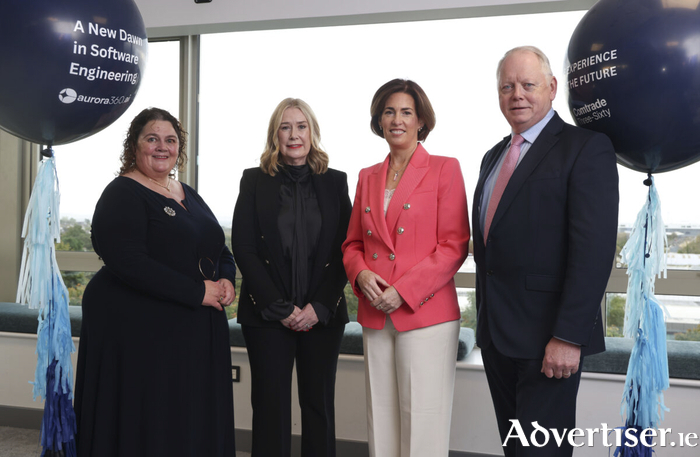 L-R Noeleen Hussey, Regional Manager West Region, IDA Ireland, Yvonne Brewer, Director of Business Development Ireland & UK, Comtrade 360, Minister of Education and Youth, Hildegarde Naughton TD, Ray O'Connor, Head ​of Regional Development, IDA Ireland