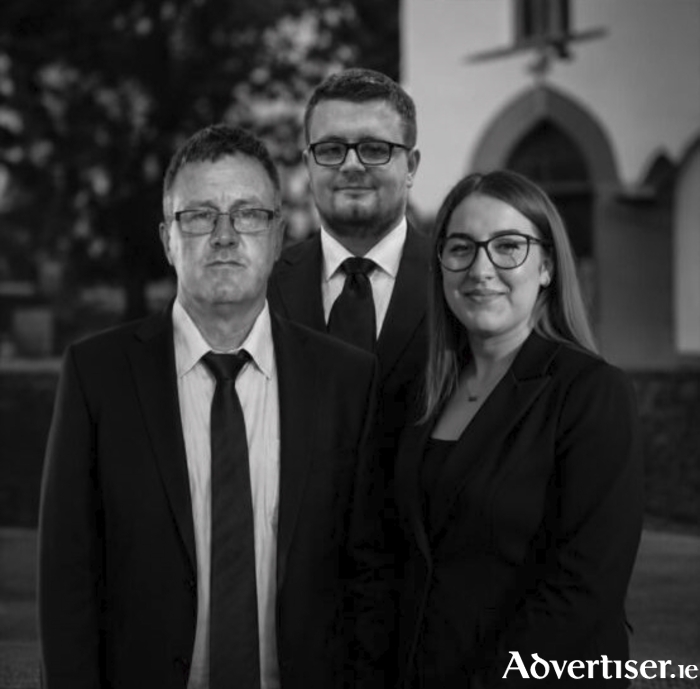 Dylan Kelly, Paul Kelly, & Holly Nilan of Kelly & Family Funeral Home, Kinvara.