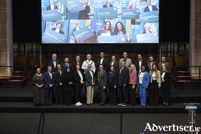 The leaders gathered in Cork for the event.