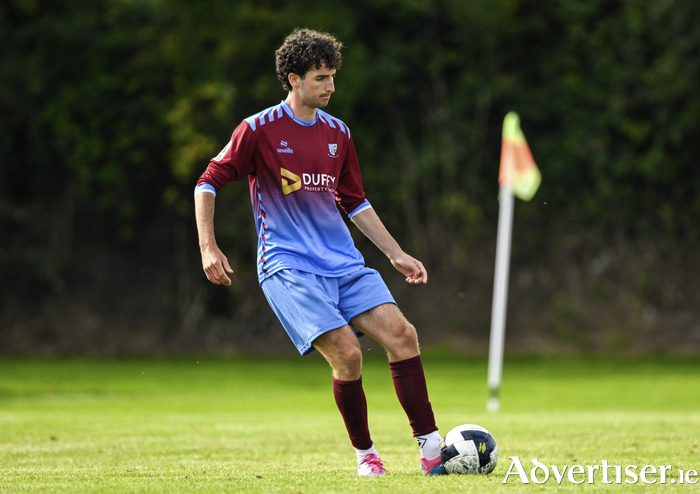 Mervue United's Milo O'Malley during the 
FAI National League match against Lucan United. (Photo by Eakin Howard/Sportsfile)