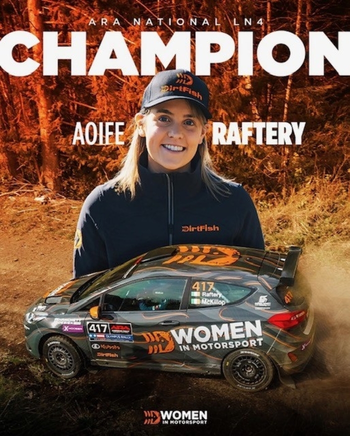 The Craughwell rally driver added the American LN4 Drivers' Championship and the Pirelli Drivers&rsquo; Privateer Cup to the British Rally Championship title she secured earlier this year.