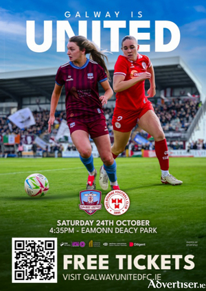 Scan the QR code for FREE tickets to 
United's European decider at Eamonn Deacy Park this Saturday at 4.35pm.