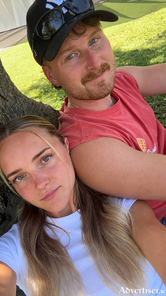 Clark and Ksenija ahead of their fundraising endeavour.