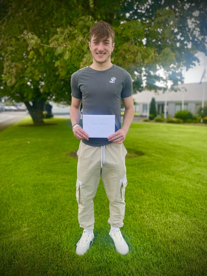 Photograph: Culann Stevens who achieved 625 points and is looking forward to studying medicine.